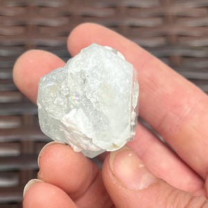 Sparkling Natural Aquamarine Crystal With Muscovite from Pakistan | Raw Aquamarine Gemstone | High Grade Aquamarine Specimen image 4