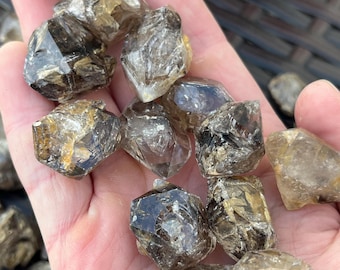 Random Double Terminated Smoky Window Quartz | Light or Dark Smoky Crystal from Pakistan