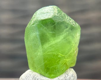 Raw Peridot Crystal 4.6g | Natural Green Peridot Specimen from Supat Pakistan | August Birthday Gift