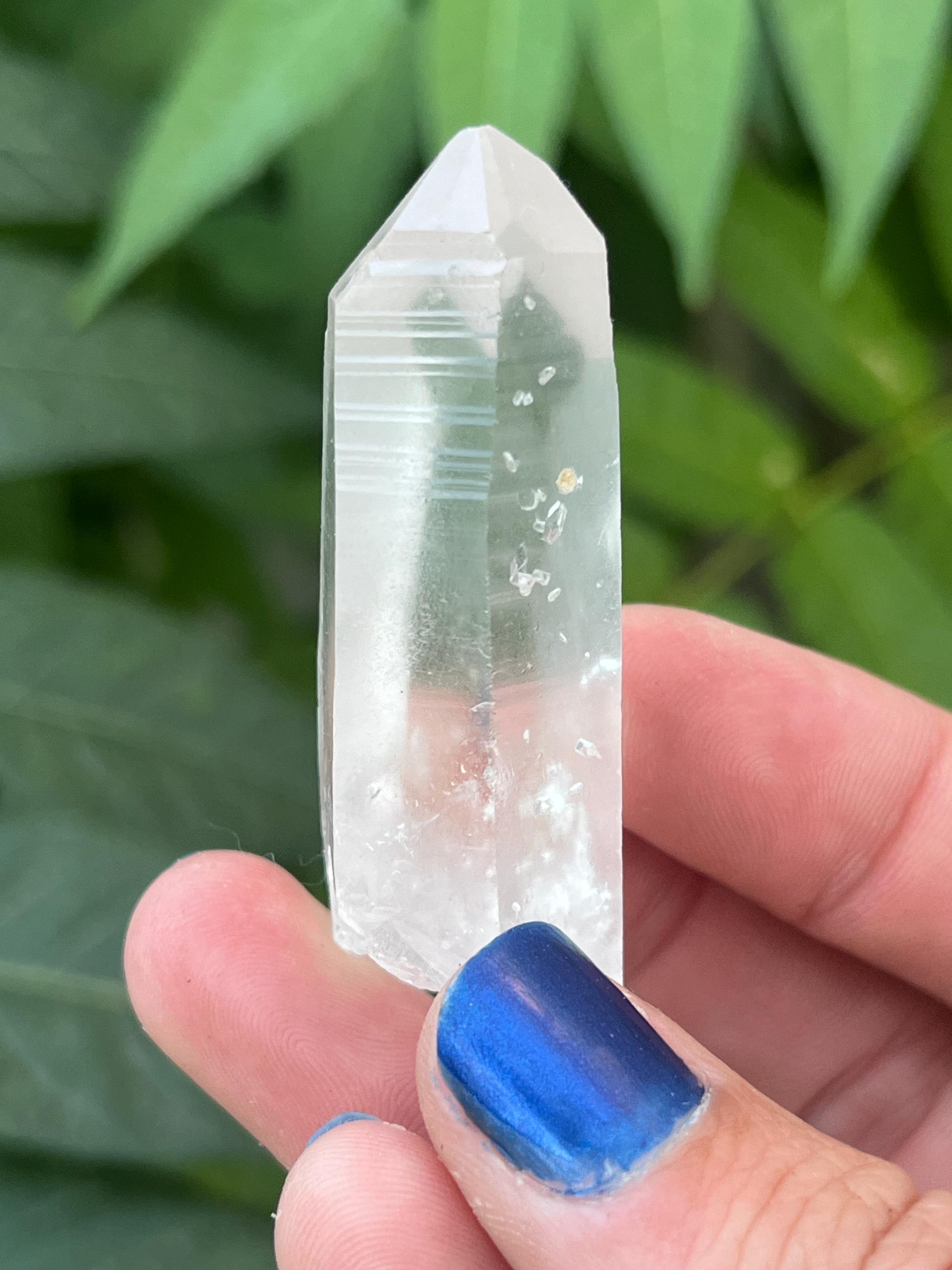 原石レムリアンクォーツクリスタルポイント：ブラジル・ディアマン