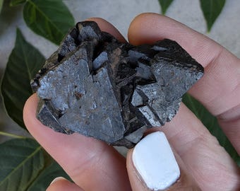 Raw Octahedral Magnetite Crystal from Utah | Root Chakra Grounding Specimen