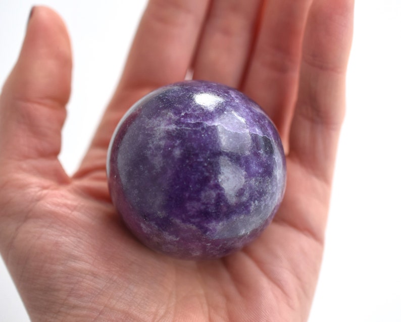 Large Lepidolite Crystal Ball A5