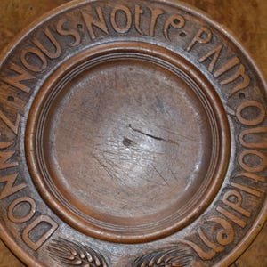 1950er vintage französisches Brotbrett aus Holz