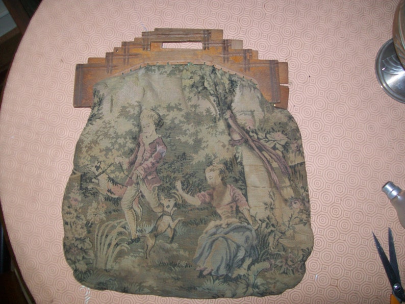 geantă vintage tip tapiserie carpetă din anii 1920 geantă vintage tip tapiserie carpetă din anii 1920