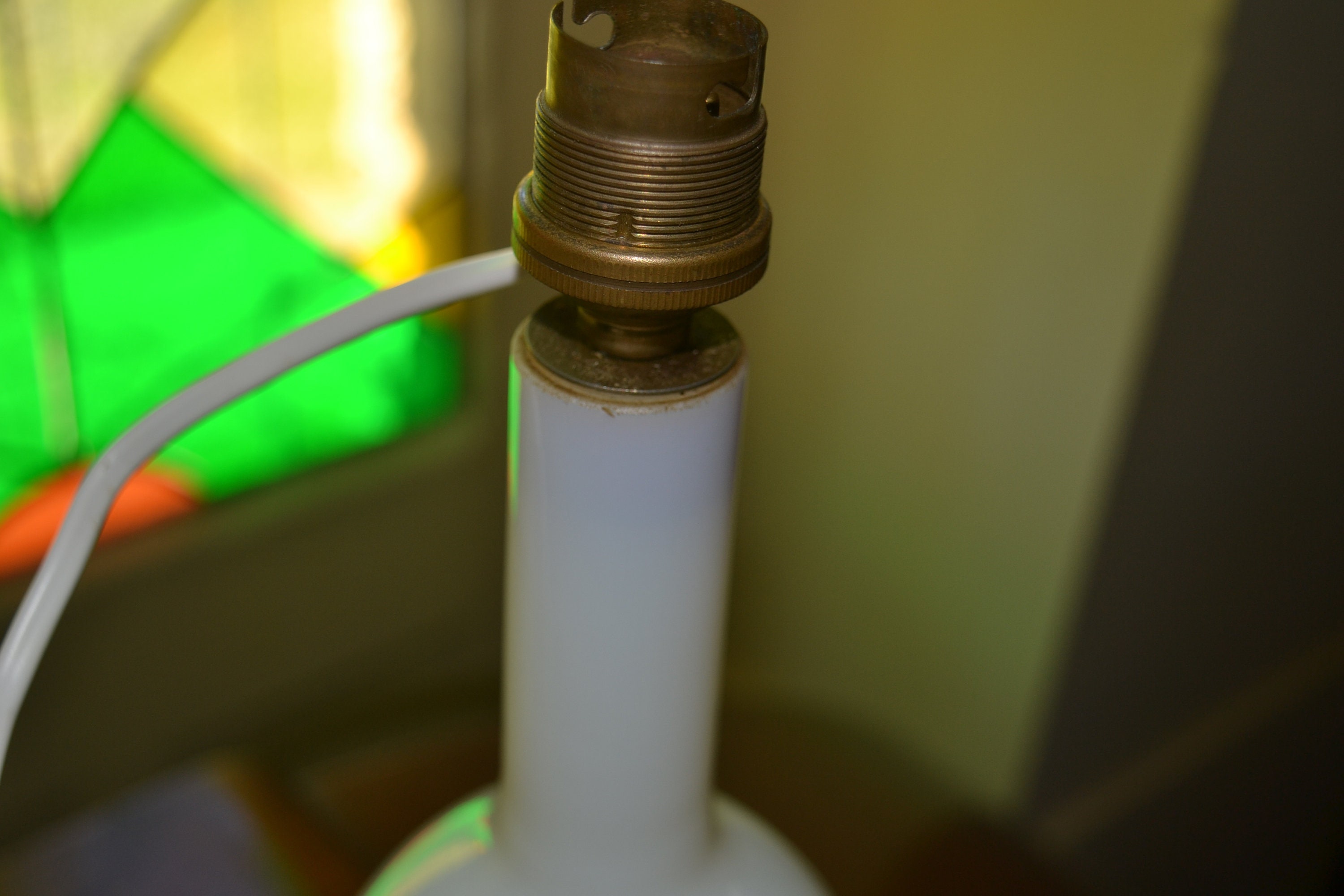 1930s Milk Glass Opaline French Table Lamp-rewired! - Etsy