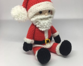 Sitting Amigurumi Santa