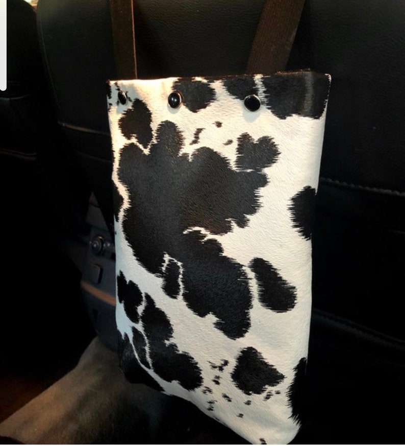 Leopard Car Trash Can Snow Leopard Car Accessories Car Etsy