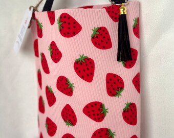 Car Trash Can, Auto Accessories, Car Trash Bag, Car Garbage Can, Strawberry Tote, Trash, Cottagecore Car accessories, Bag, Strawberry Print!