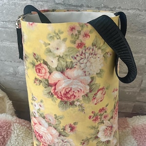 Cottagecore Car Trash Can - Vintage Floral Design, Trash Bin, Grandma Core Aesthetic, Garbage Bag for Backseat, Bridgerton Accessories, Teen