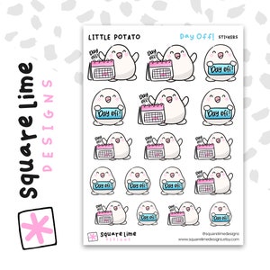 Day Off Dots Planner Calendar Scrapbooking Crafting Stickers - Multi Color - Clear