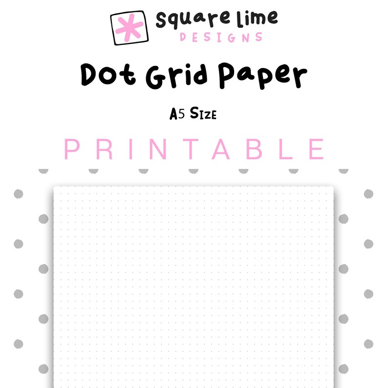 Printable Dot Grid Paper A5 Discover The Beauty Of Printable Paper