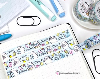 I Love Planning Themed Washi Tape featuring Little Potato with Holographic Foiled Details