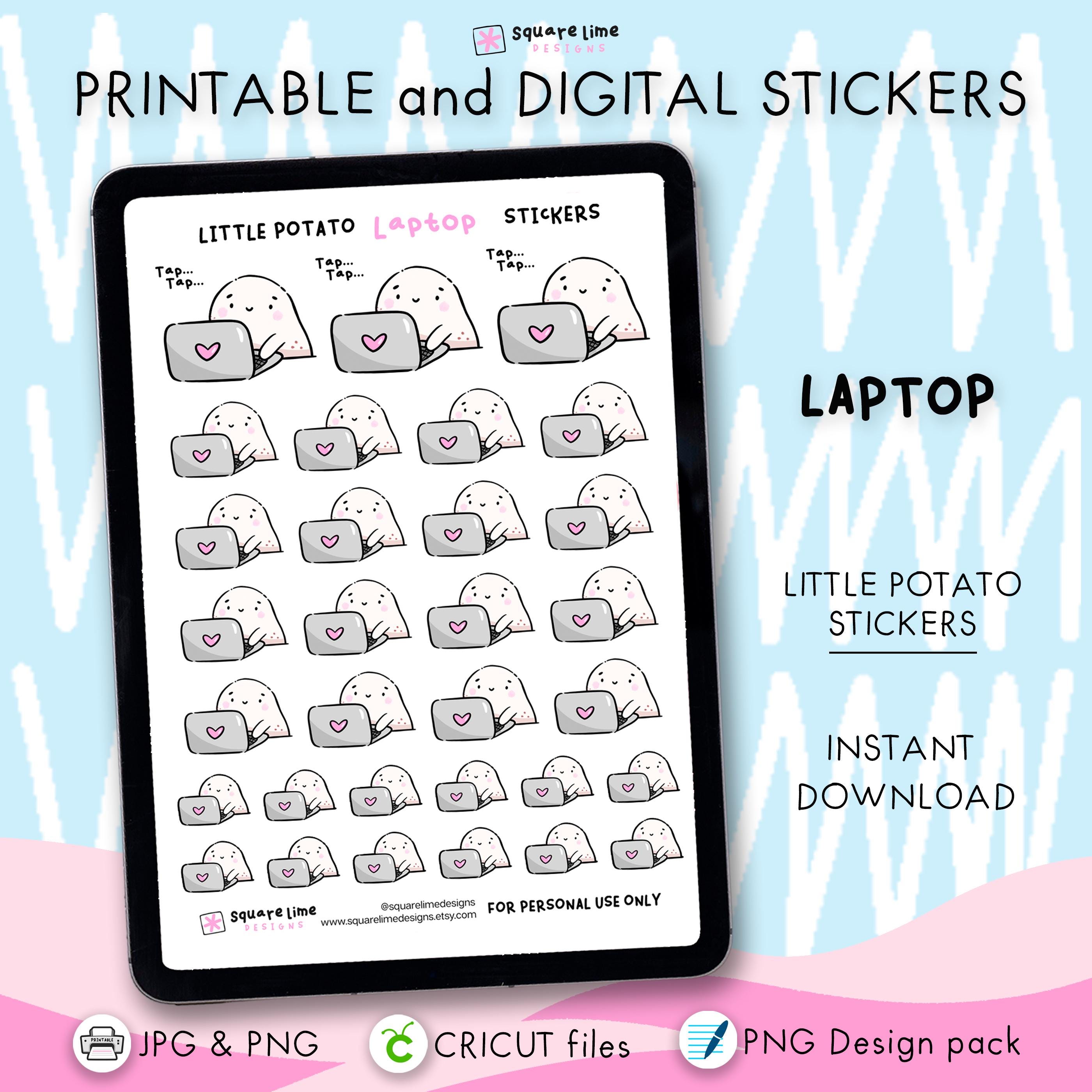 Work Stickers Bundle | 10 Printable and Digital Sticker Sheets ...