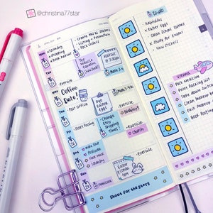 Hobonichi Weeks Weekly Sticker Kit Hobonichi Stickers Square Lime ...