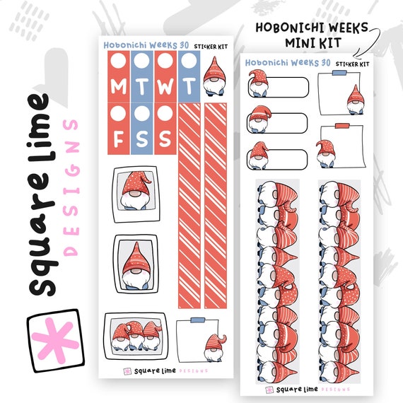 BIRTHDAY Themed Hobonichi Weeks Sticker Kit #35 (2 Sticker Sheets) -  Planner and Hobonichi Stickers