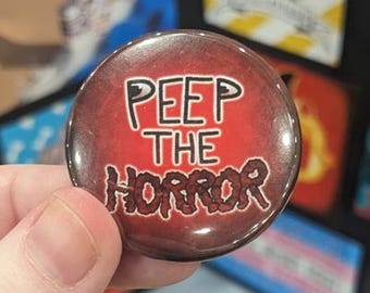 Peep The Horror | Jerma985 Fan Art | Badge