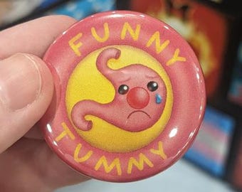 Funny Tummy | Original Art | Badge