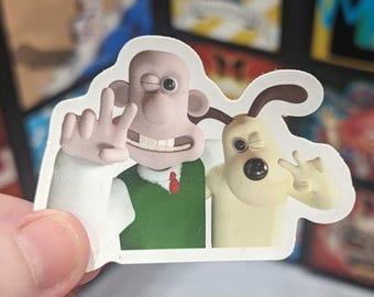 Peace | Wallace and Gromit Fan Art | Glossy Sticker