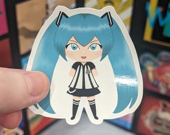Tune Army | Hatsune Miku + NUFC Fan Art | Glossy Sticker