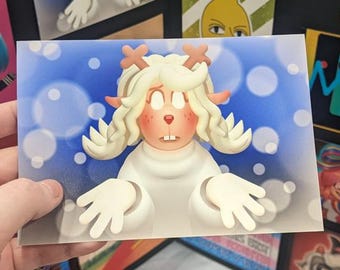 Snowgrave Noelle | Deltarune Fan Art | Matte 4x6 Paper Print