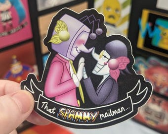 Spamtenna x Magnet | Deltarune + Vocaloid Fan Art | Glossy Sticker