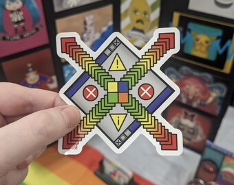 Retro Error Sigil | Fanart | Glossy Sticker