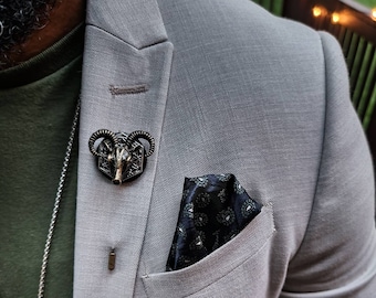 The G.O.A.T. - Luxury Handmade Artisan Lapel Pin