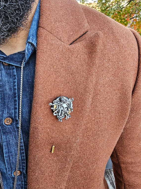 Medusa - Luxury Handmade Artisan Lapel Pin
