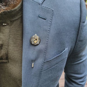 Gentleman & Scholar - Luxury Handmade Artisan Lapel Pin