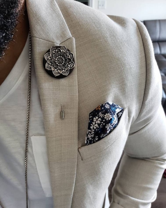 Lotus Flower - Luxury Hand Made Artisan Lapel Pin