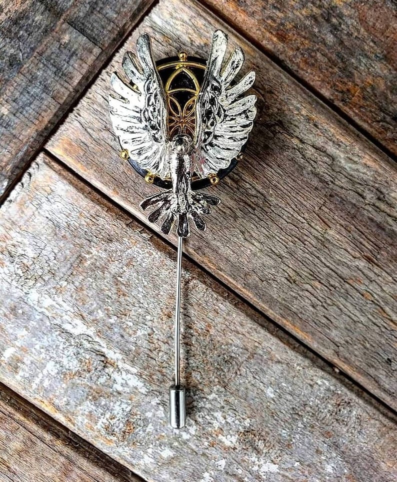 AscensionPhoenix Rising II-Luxury Handmade Artisan Lapel Pin
