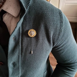 King - Luxury Handmade Artisan Lapel Pin