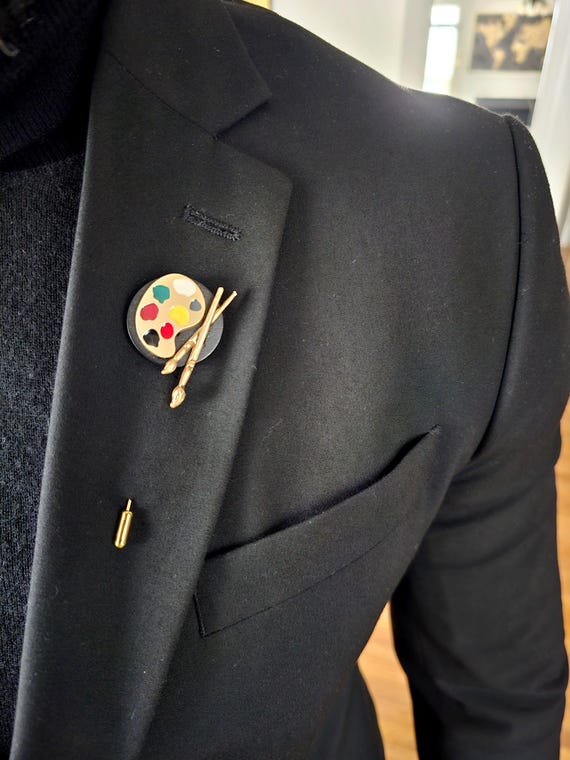 Work of Art - Luxury Handmade Artisan Lapel Pin