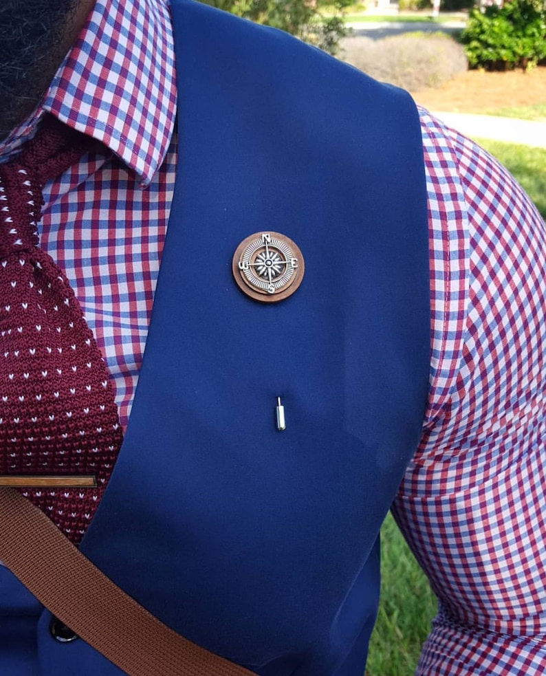Nautical Compass-Luxury Hand Made Artisan Lapel Pin