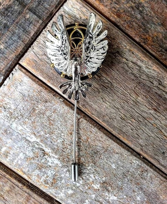 Ascension/Phoenix Rising II - Luxury Handmade Artisan Lapel Pin