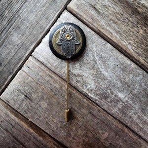 Hamsa Hand - Luxury Handmade Artisan Lapel Pin
