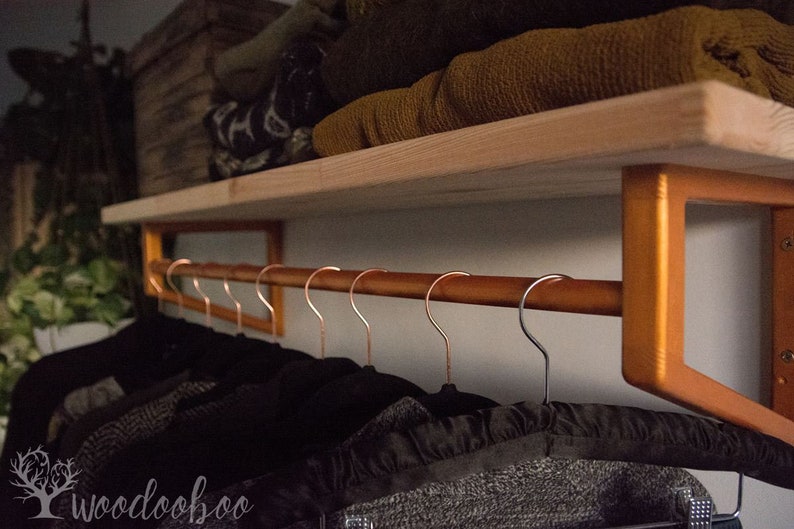 Wandregal mit Hängestange Badezimmer Handtuchstange | Etsy