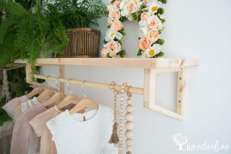 Wandregal mit Hängestange Badezimmer Handtuchstange | Etsy