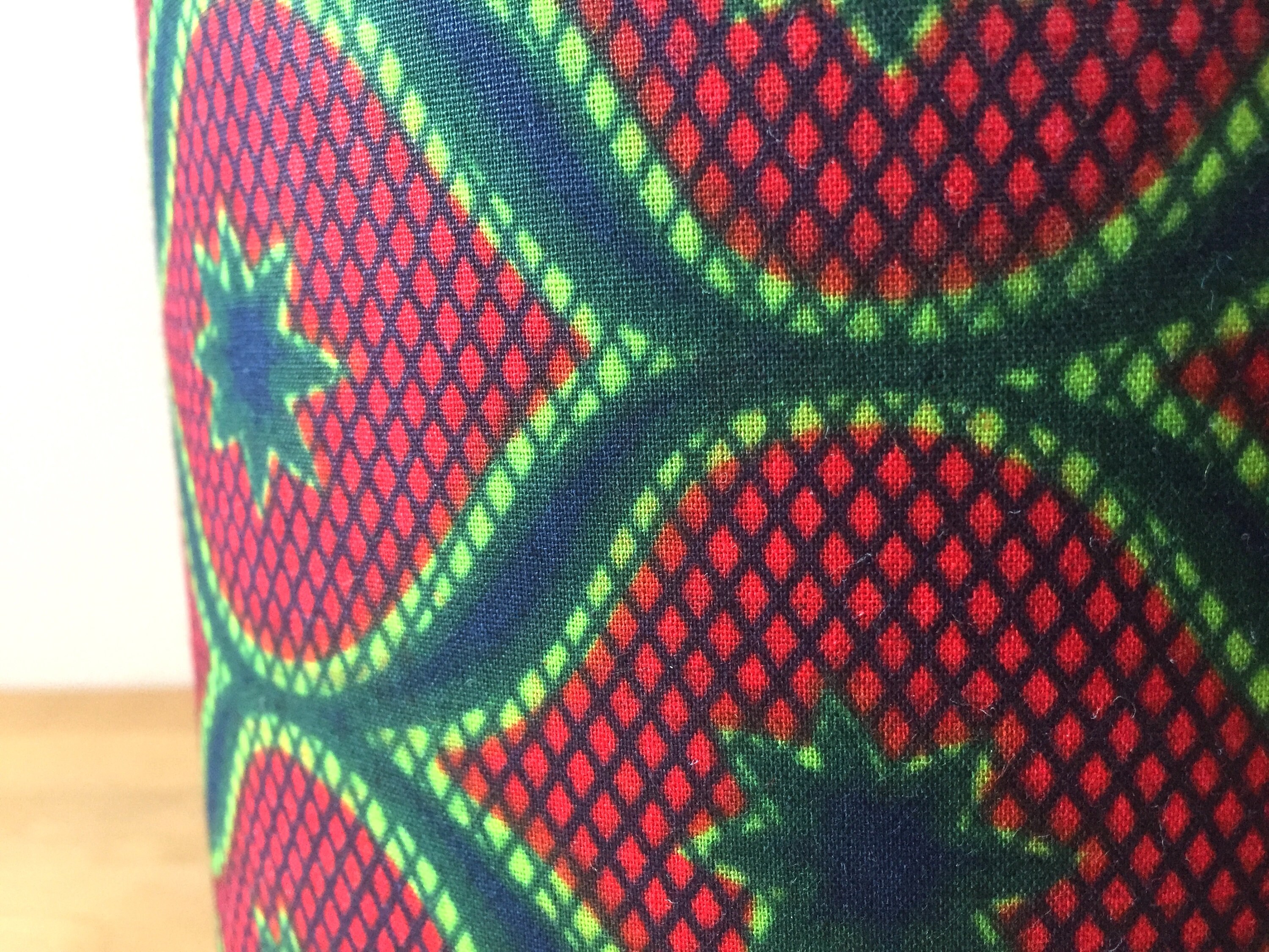 Abat-Jour Wax - Motifs Africains African Print Fabric Design Tissu Africain Lampshade Fait Main Hand