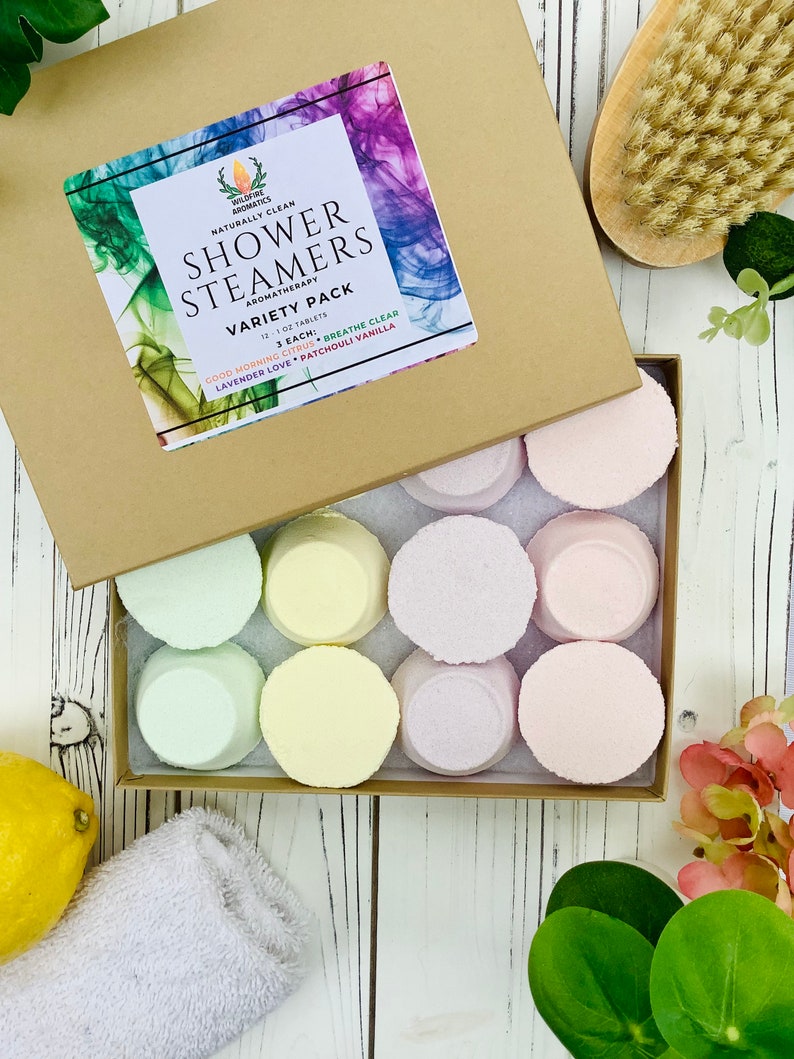 Variety Pack Shower Tablet 12 Essential Oil Aromatherapy Etsy