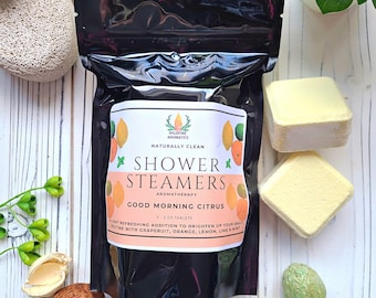 citrus shower steamers aromatherapy shower bombs, energizing gift, spa gifts for mom, self care gifts for her, easter gifts basket stuffer