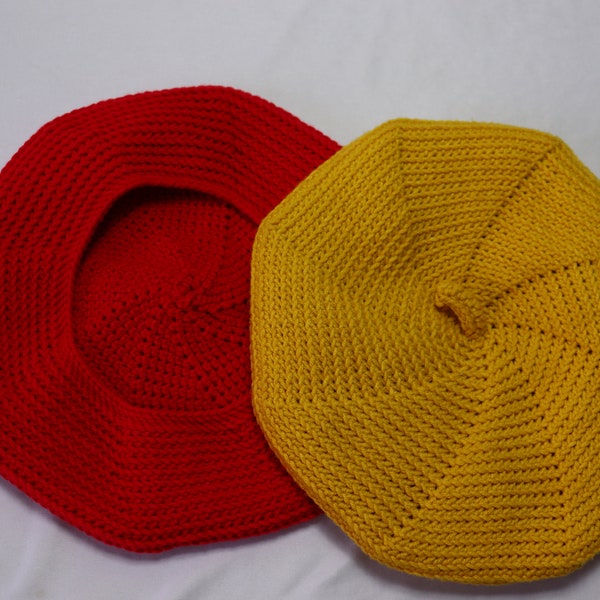 Patron de béret français au crochet