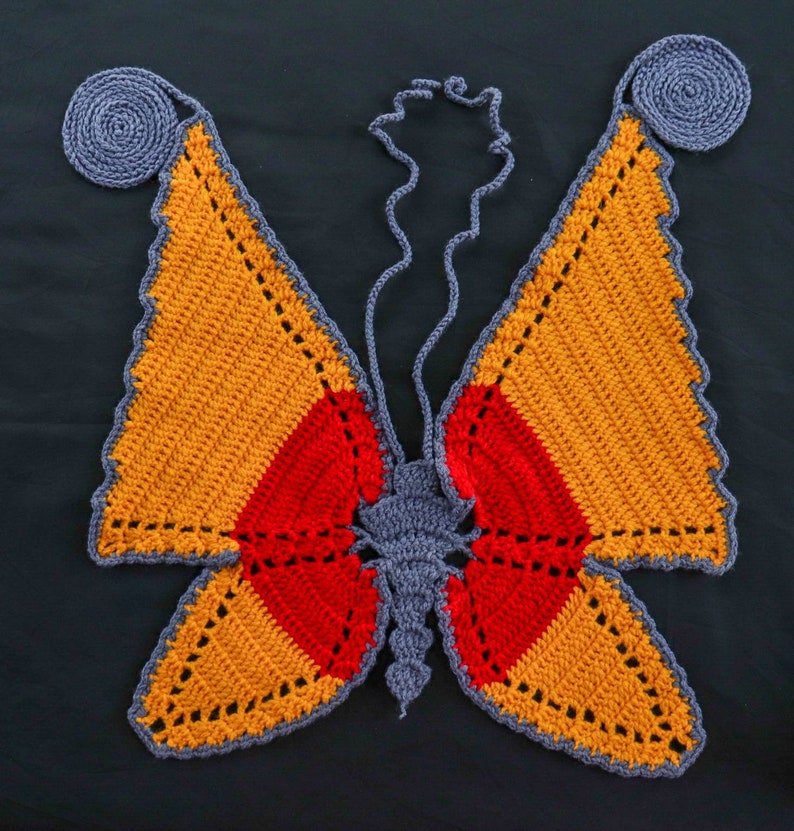 Crochet Butterfly top pattern image 2