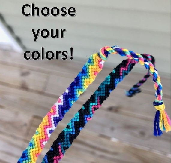 zig zag string bracelet