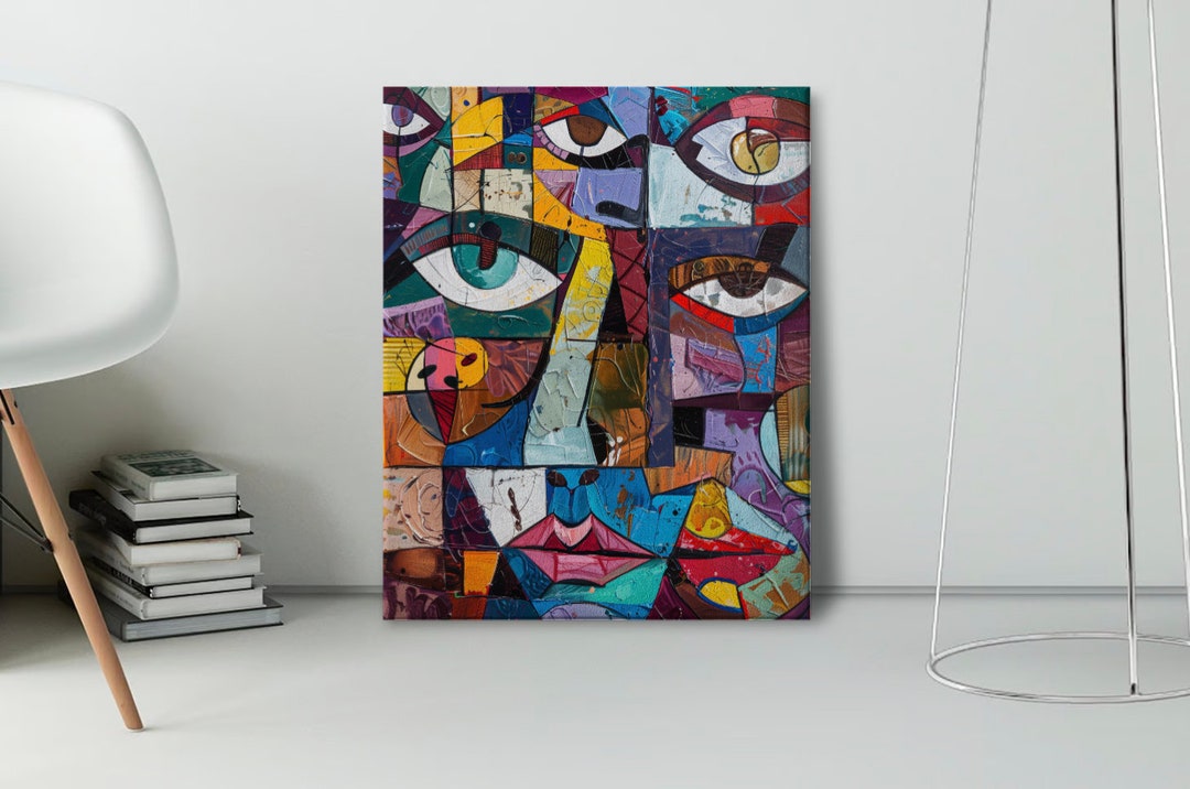 Ready to Print Abstract Cubism Digital Artwork for Posters Canvas ...