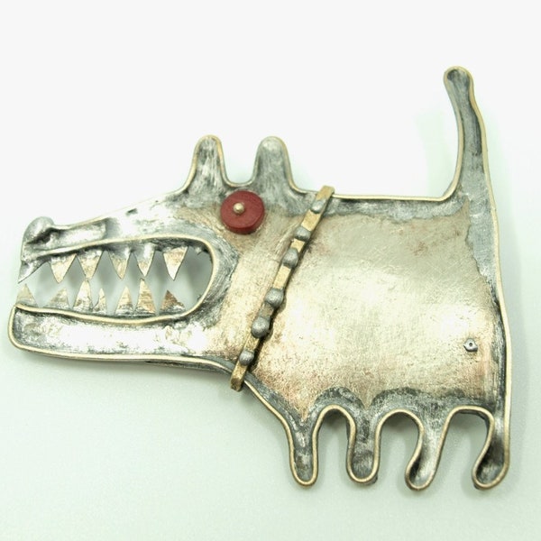 The Dog Joke brooch