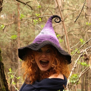 Witch Hat Crochet PDF Pattern/ Halloween Witch Costume Hat pattern/ Fairy hat pattern/ Wizard Hat pattern