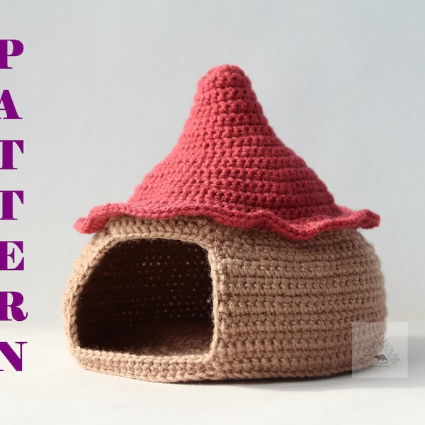 Crochet gecko hide pattern/ Ball python hide pattern/ Hamster hideout/ Rat bed, house/ Hedgehog sack, hut, bed, house/ Guinea pig bed, house