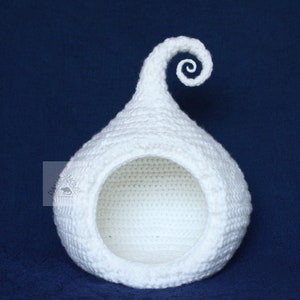 Cat bed crochet pattern/ Small dog cave bed/ Calabash-house DIY (Digital PDF) image 16