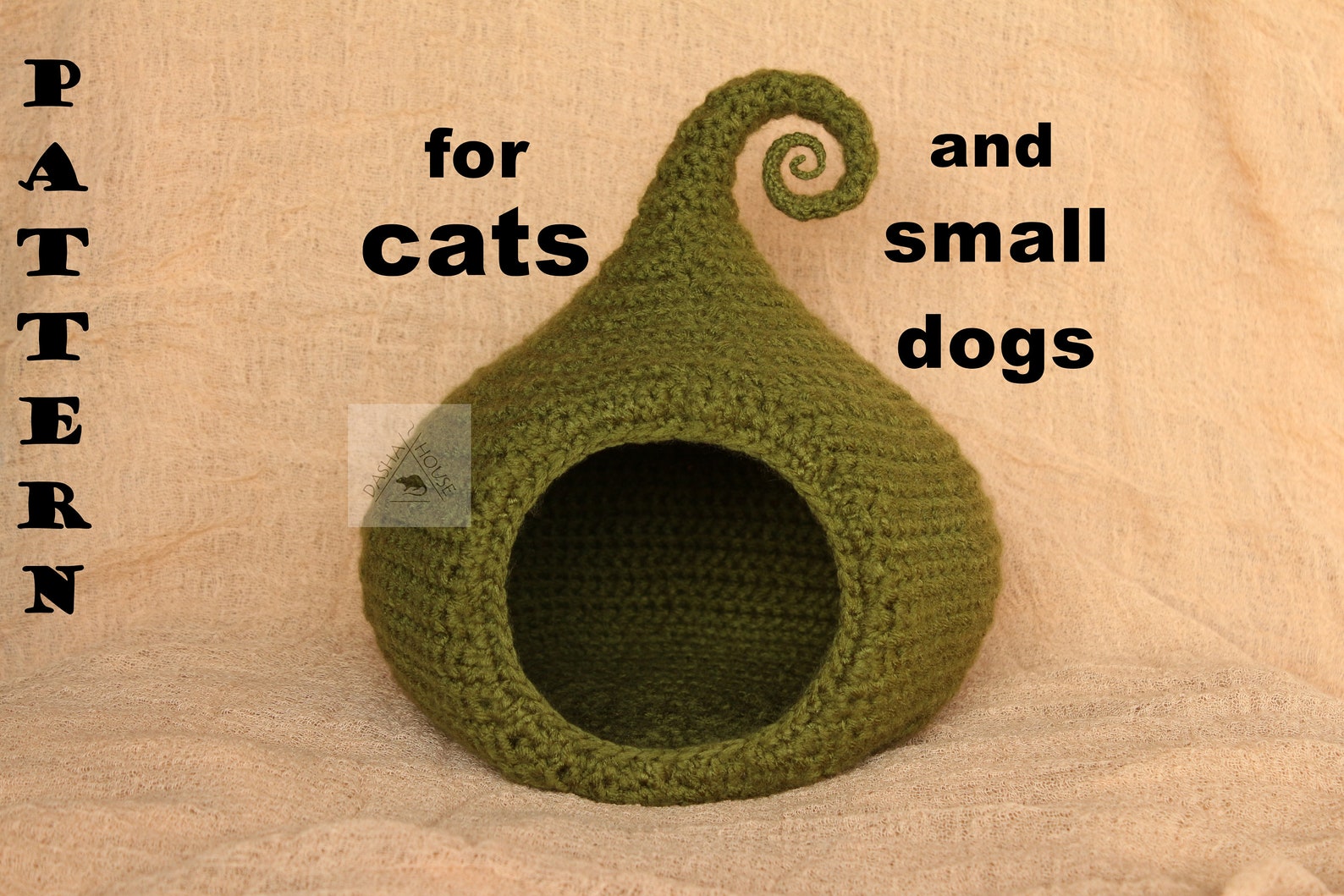 4 in 1 Crochet Pet Bed Pattern/ Cat House/ PDF Download - Etsy